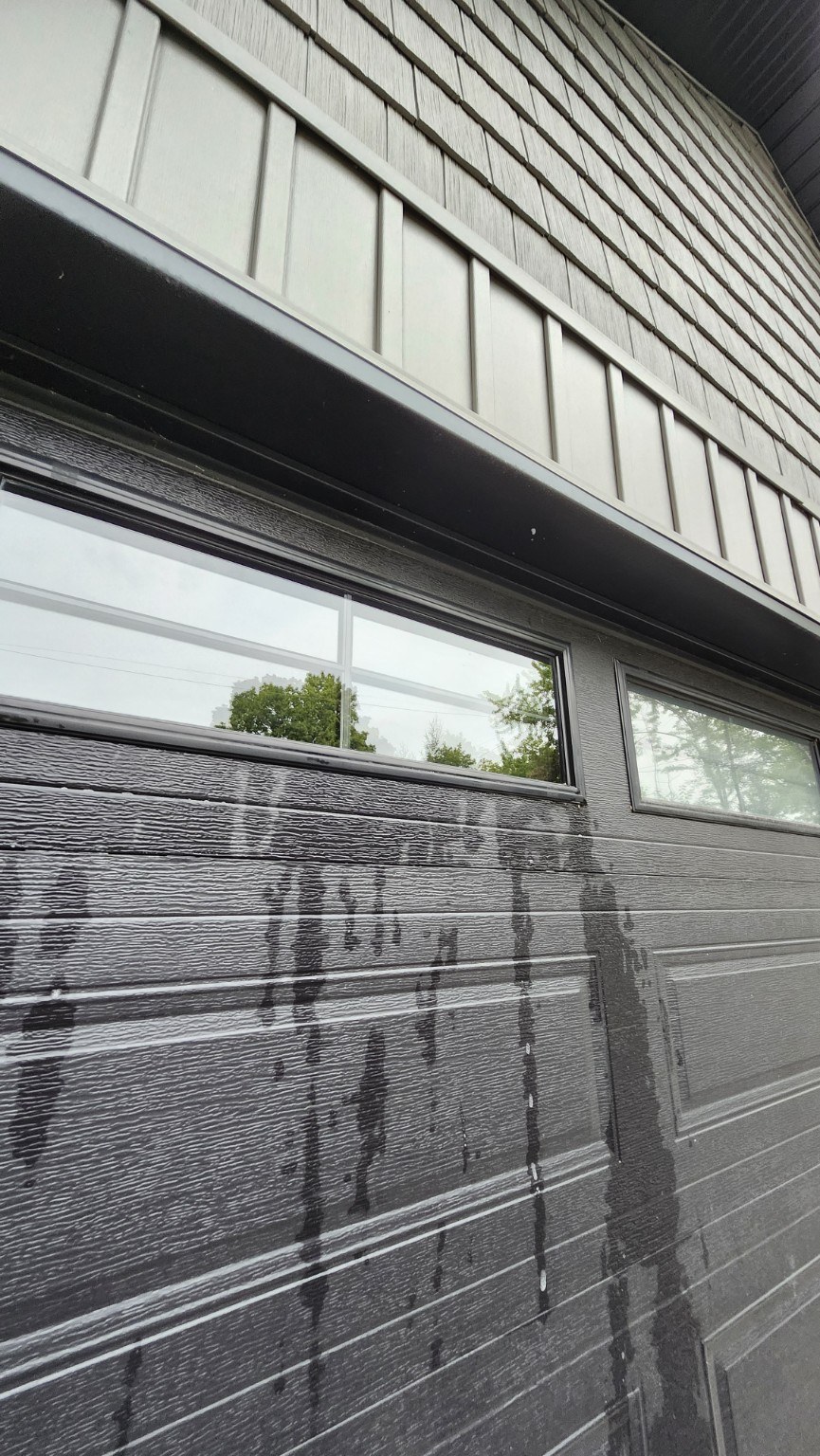 Garage window cleaning
